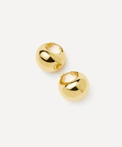 Missoma Earrings|Earrings^18ct Gold-Plated Sculptural Chubby Dome Medium Hoop Earrings