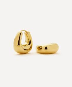 Missoma Earrings|Earrings^18ct Gold-Plated Sculptural Chubby Small Hoop Earrings
