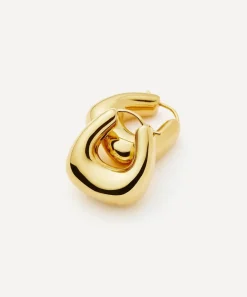 Missoma Earrings|Earrings^18ct Gold-Plated Sculptural Chubby Small Hoop Earrings