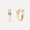 PDPAOLA Earrings^18ct Gold-Plated Serena Hoop Earrings