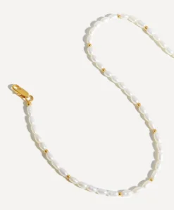 Missoma Necklaces^18ct Gold-Plated Short Seed Pearl Beaded Necklace
