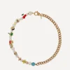 Martha Calvo Necklaces^14ct Gold-Plated Showstopper Half Chain and Charms Necklace