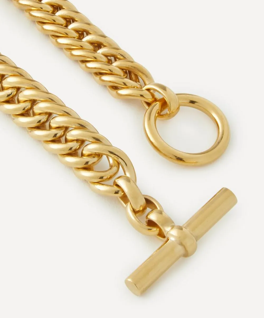 Tilly Sveaas Jewellery^18ct Gold-Plated Slim Curb Link Chain Bracelet