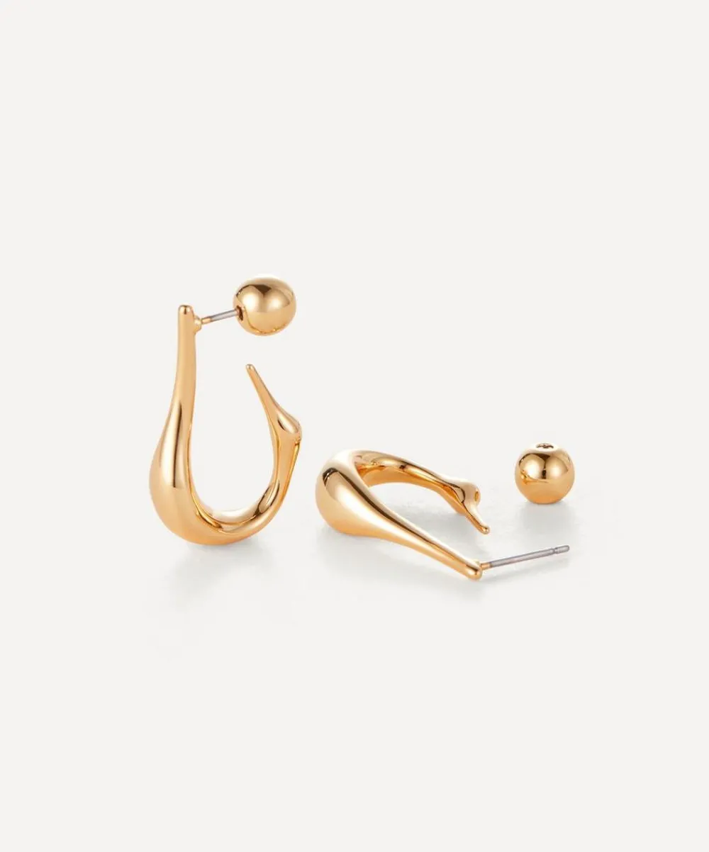 JENNY BIRD Earrings|Earrings^14ct Gold-Plated Small Colette Hoop Earrings