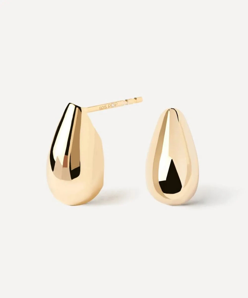 PDPAOLA Earrings^18ct Gold-Plated Small Sugar Drop Earrings