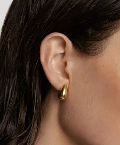 PDPAOLA Earrings^18ct Gold-Plated Small Sugar Drop Earrings