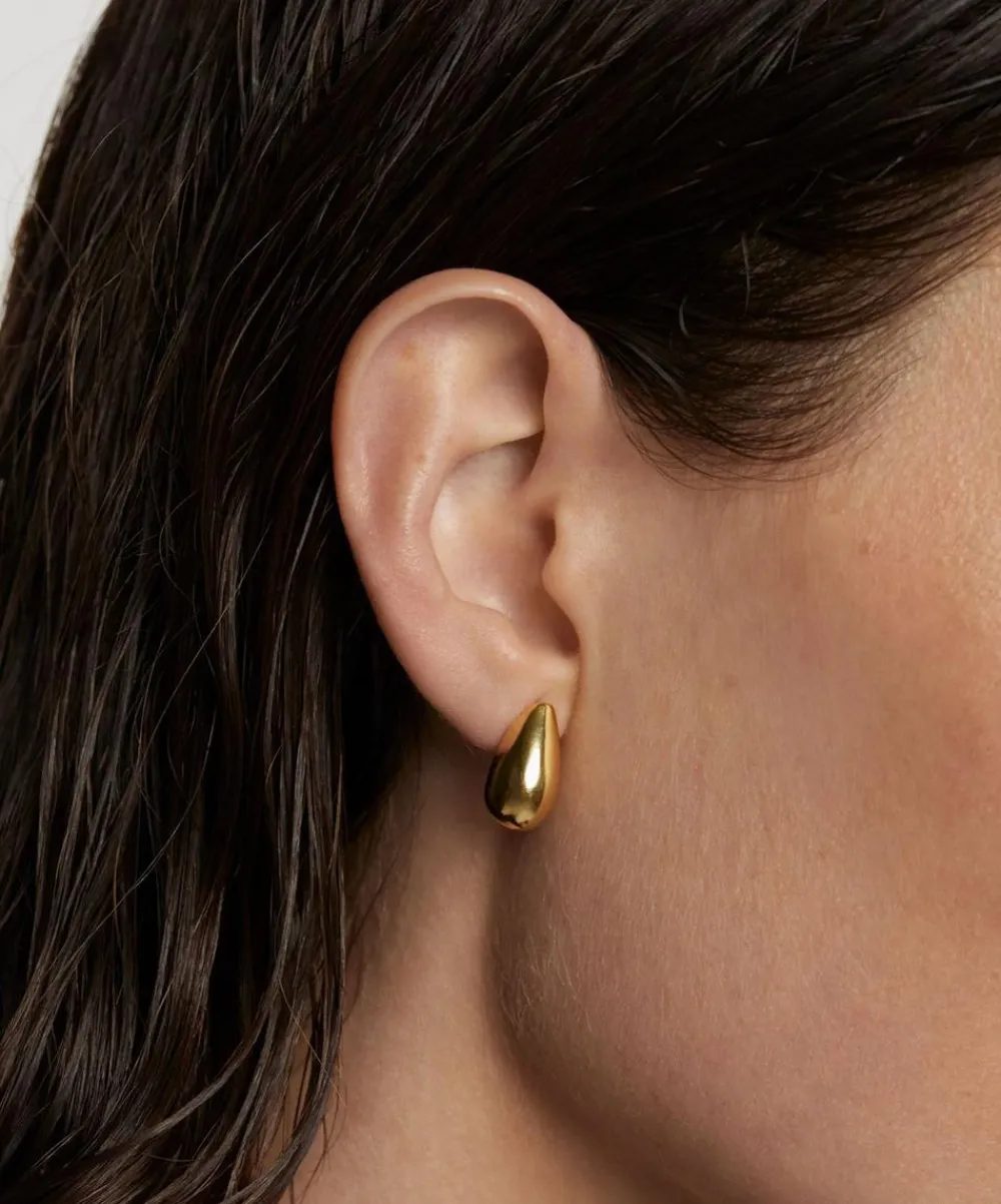 PDPAOLA Earrings^18ct Gold-Plated Small Sugar Drop Earrings