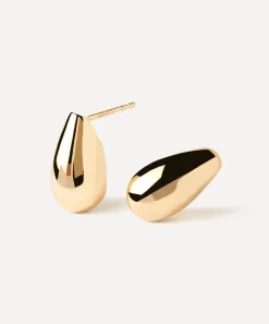 PDPAOLA Earrings^18ct Gold-Plated Small Sugar Drop Earrings