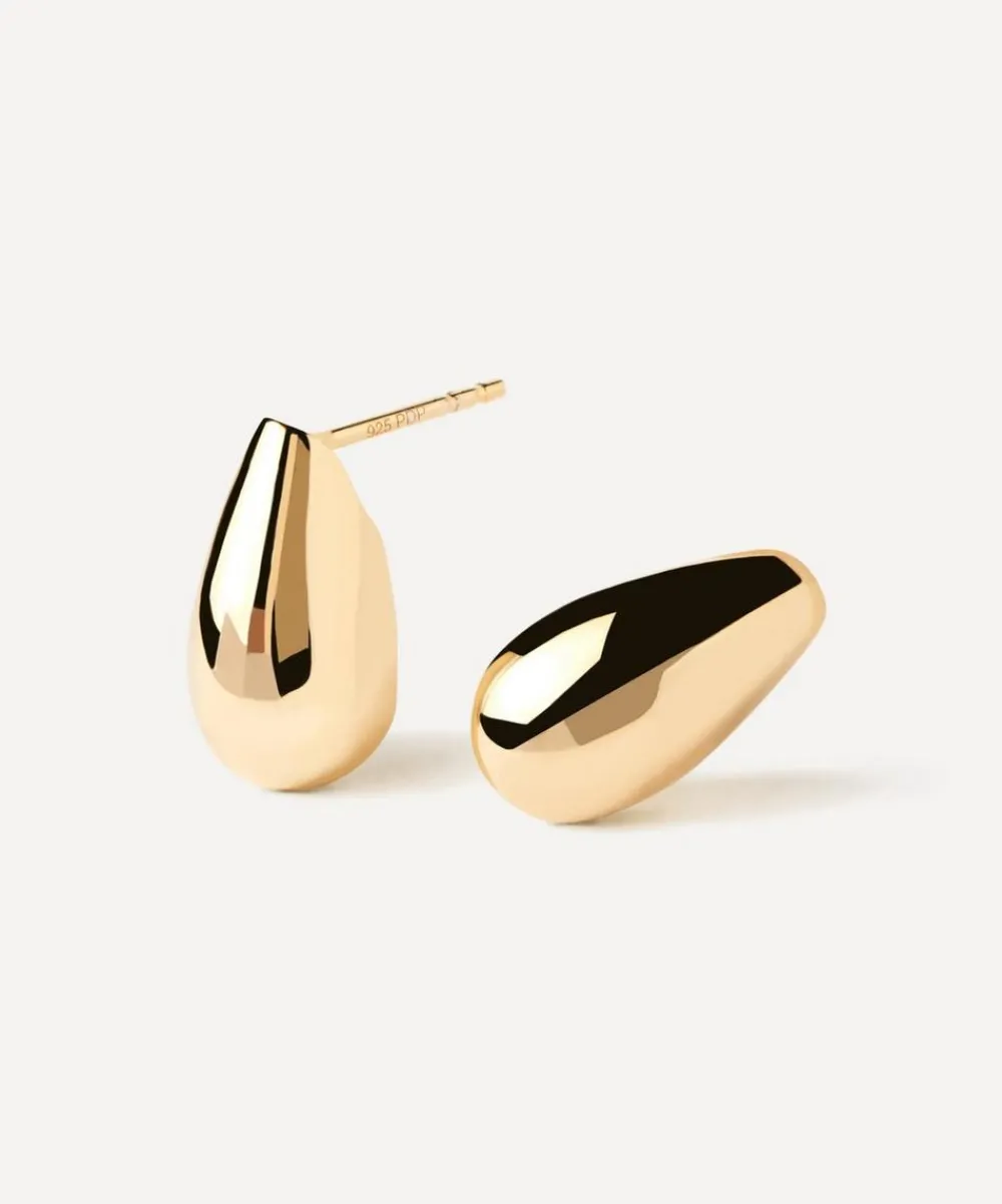 PDPAOLA Earrings^18ct Gold-Plated Small Sugar Drop Earrings