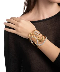 Alexis Bittar Bracelets^14ct Gold-Plated Solanales Crystal Intertwined Cuff Bracelet