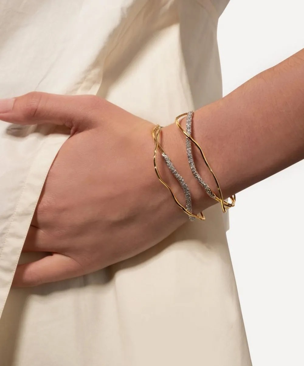 Alexis Bittar Bracelets^14ct Gold-Plated Solanales Crystal Cuff Bracelet