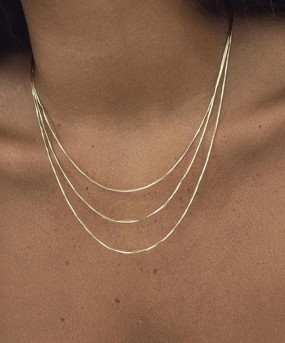 SHASHI Necklaces^14ct Gold-Plated Sonara Necklace