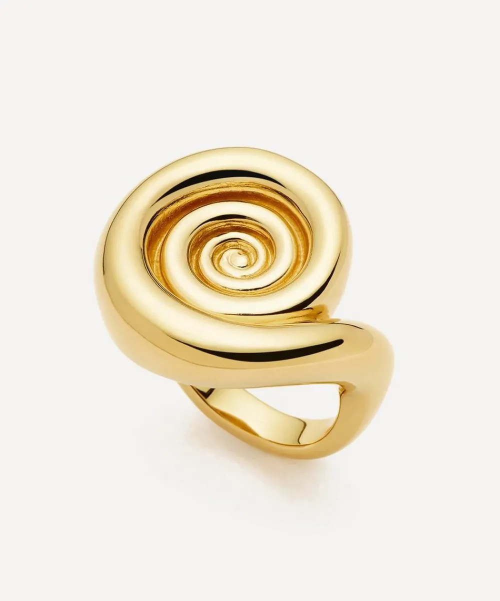Missoma Rings^18ct Gold-Plated Spiral Dome Statement Ring
