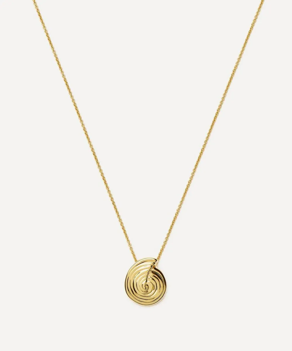 Missoma Necklaces^18ct Gold-Plated Spiral Mini Pendant Necklace