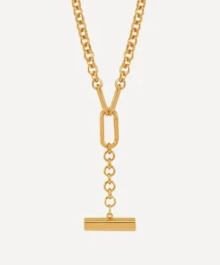Rachel Jackson Necklaces^22ct Gold-Plated Statement Hardware T-Bar Necklace