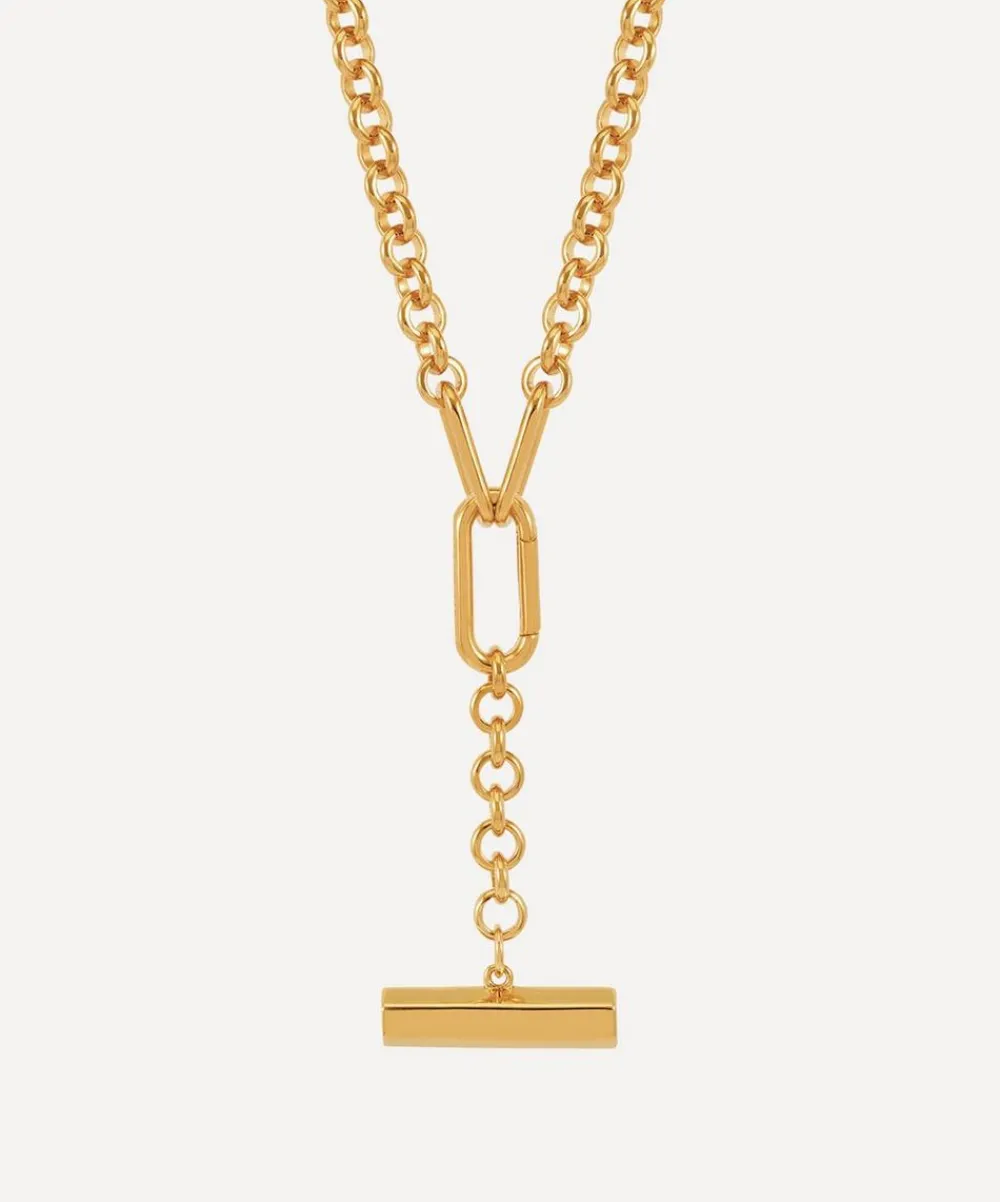 Rachel Jackson Necklaces^22ct Gold-Plated Statement Hardware T-Bar Necklace
