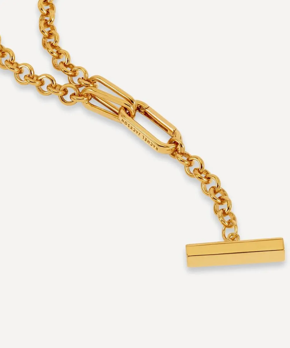 Rachel Jackson Necklaces^22ct Gold-Plated Statement Hardware T-Bar Necklace