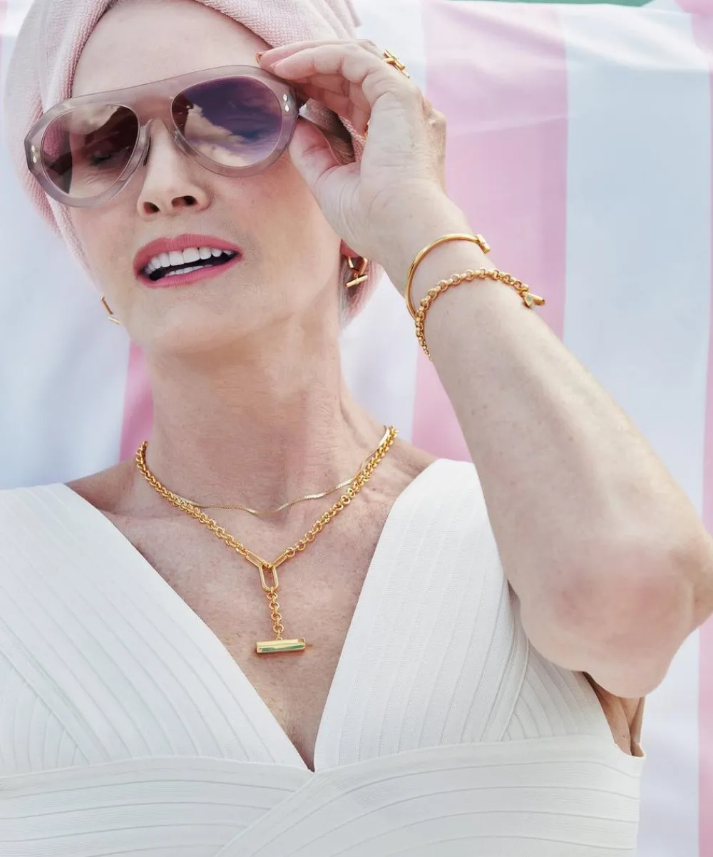 Rachel Jackson Necklaces^22ct Gold-Plated Statement Hardware T-Bar Necklace