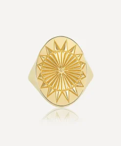 Rachel Jackson Rings^22ct Gold-Plated Statement North Star Ring