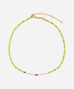 ANNI LU Necklaces|Necklaces^18ct Gold-Plated Sun Day Choker Bead Necklace