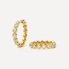 Missoma Earrings^18ct Gold-Plated Tennis Medium Hoop Earrings