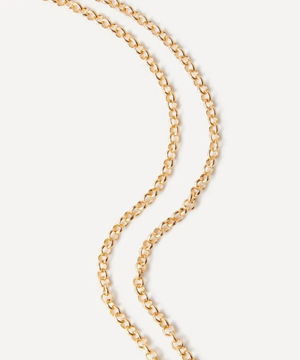 Alighieri Necklaces^24ct Gold-Plated The Droplet of Skies Rhodochrosite Necklace