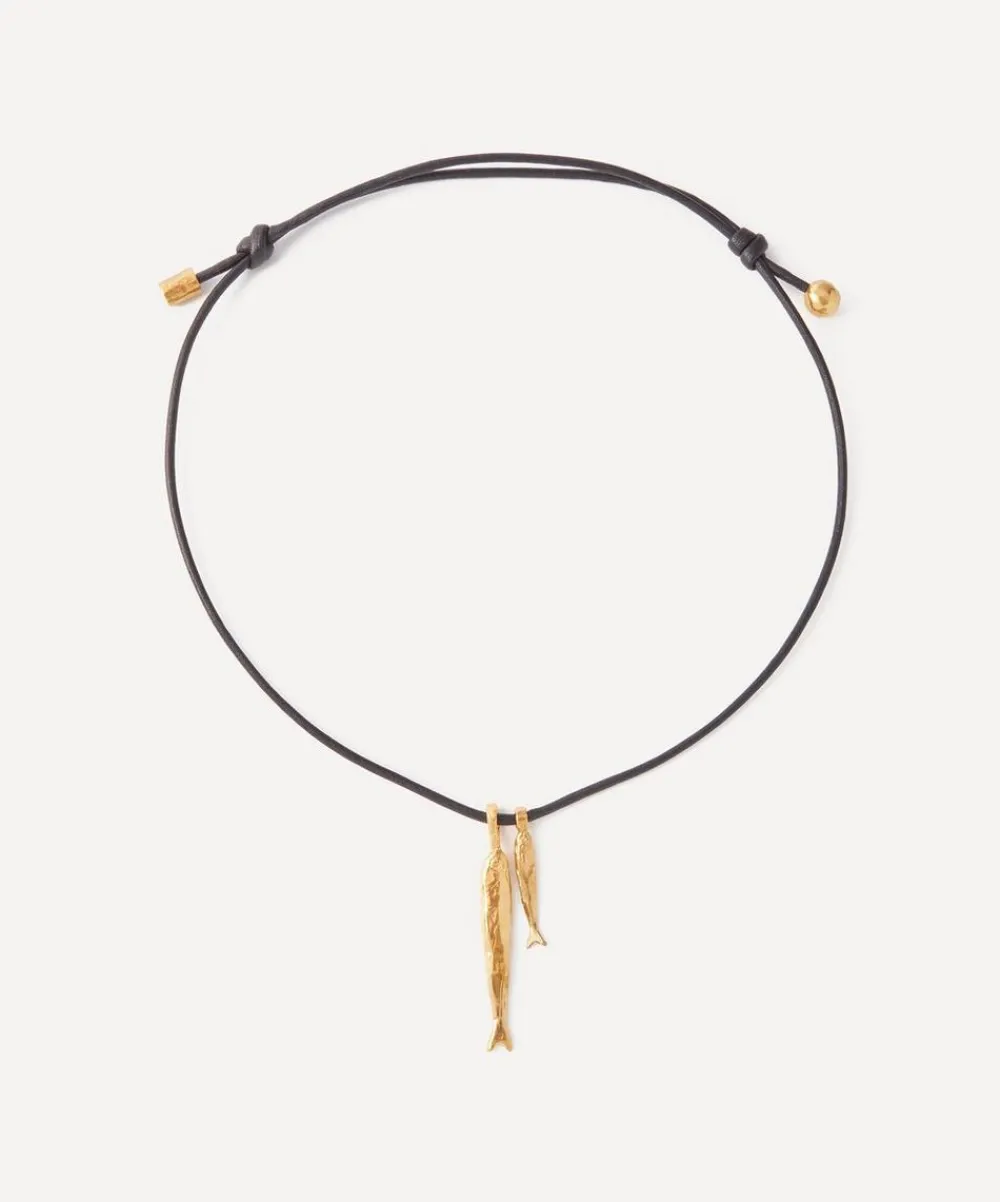 Alighieri Necklaces^24ct Gold-Plated The Gone Fishing Pendant Necklace