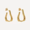 Alighieri Earrings^24ct Gold-Plated The Link of Wanderlust Hoop Earrings