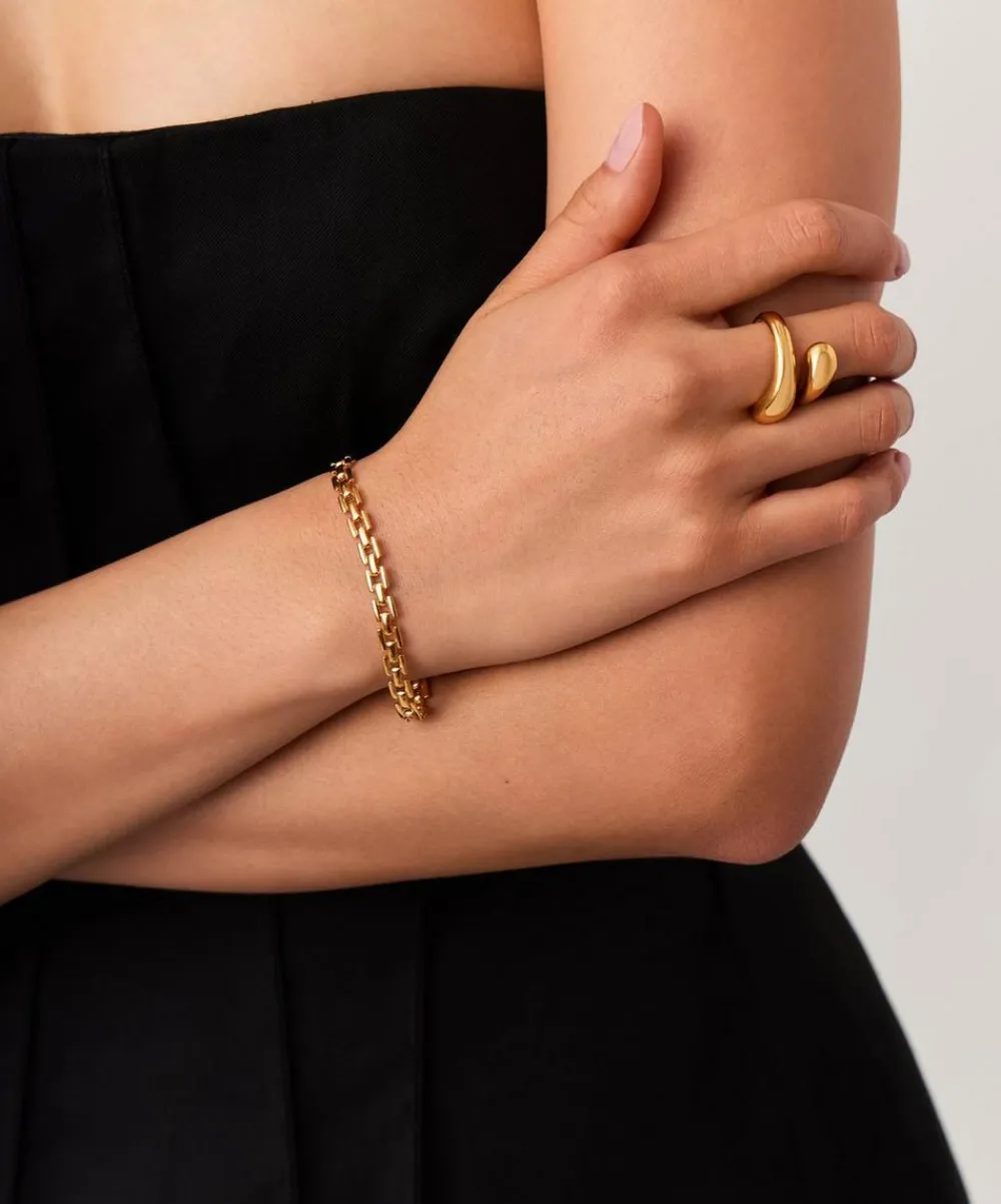 Missoma Bracelets^18ct Gold-Plated Timepiece Link Chain Bracelet