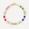 Martha Calvo Bracelets^14ct Gold-Plated Translucence Bead Bracelet
