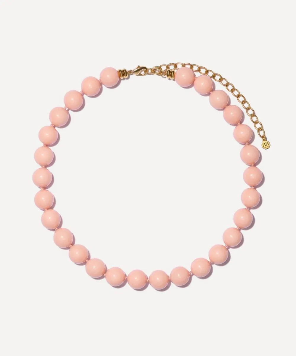 Bon Bon Jewellery Club Necklaces^14ct Gold-Plated Vermeil Brass Peach Shell Pearl Necklace