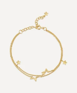 Dinny Hall Bracelets^22ct Gold-Plated Vermeil Silver Stargazer Double Chain Wristlet Bracelet
