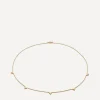 Monica Vinader Necklaces^18ct Gold-Plated Vermeil Silver Heart Station Chain Necklace