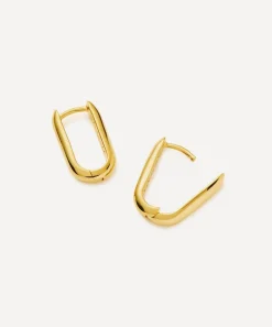 Missoma Earrings^18ct Gold-Plated Vermeil Silver Classic Ovate Huggie Hoop Earrings