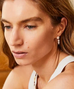 Laura Vann Earrings^18ct Gold-Plated Vermeil Silver Nicola Freshwater Pearl Drop Earrings
