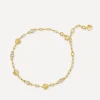 Dinny Hall Bracelets^22ct Gold-Plated Vermeil Silver Folded Heart and Gemstone Bracelet