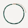 Bon Bon Jewellery Club Necklaces^14ct Gold-Plated Vermeil Silver Emerald Bead Necklace