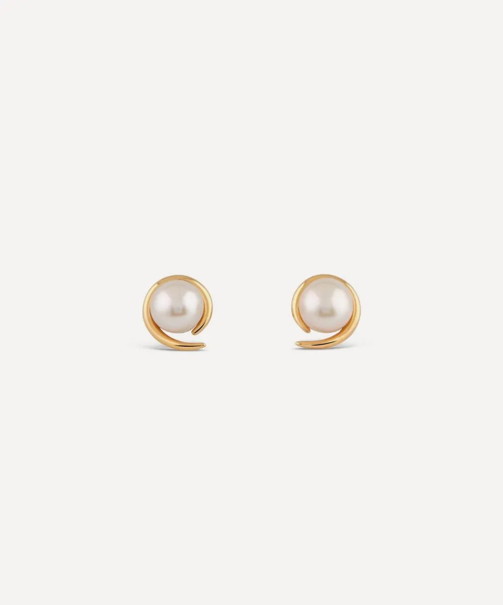 Dinny Hall Earrings|Earrings^22ct Gold-Plated Vermeil Silver Toro Pearl Stud Earrings
