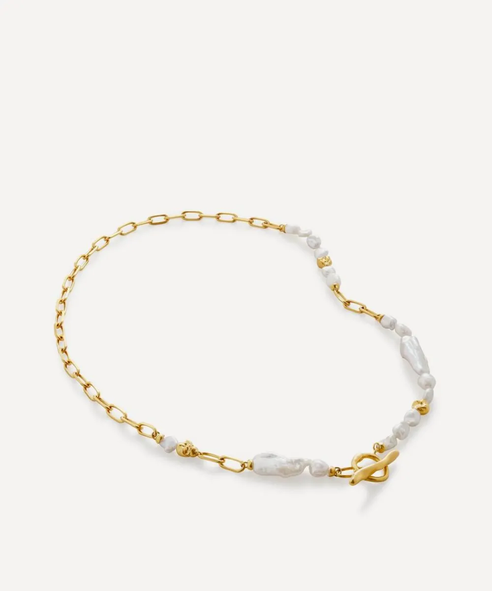 Monica Vinader Necklaces^18ct Gold-Plated Vermeil Silver Amy Powney Pearl Necklace