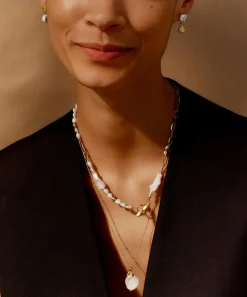 Monica Vinader Necklaces^18ct Gold-Plated Vermeil Silver Amy Powney Pearl Necklace