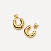 Missoma Earrings^18ct Gold-Plated Vermeil Silver Chubby Small Hoop Earrings