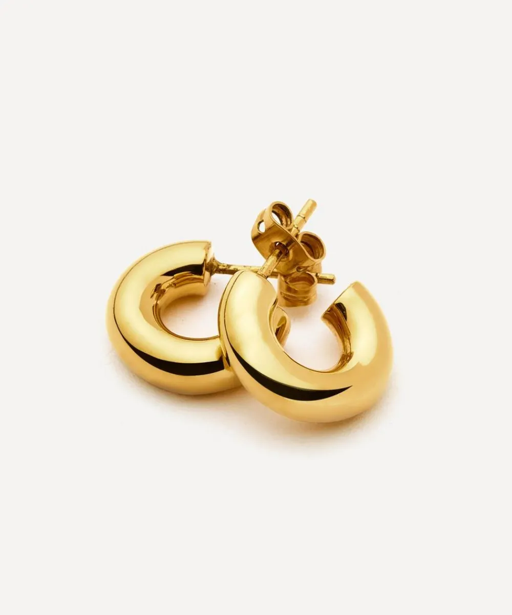 Missoma Earrings^18ct Gold-Plated Vermeil Silver Chubby Small Hoop Earrings