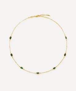 Missoma Necklaces^18ct Gold-Plated Vermeil Silver Magma Gemstone Charm Choker Necklace