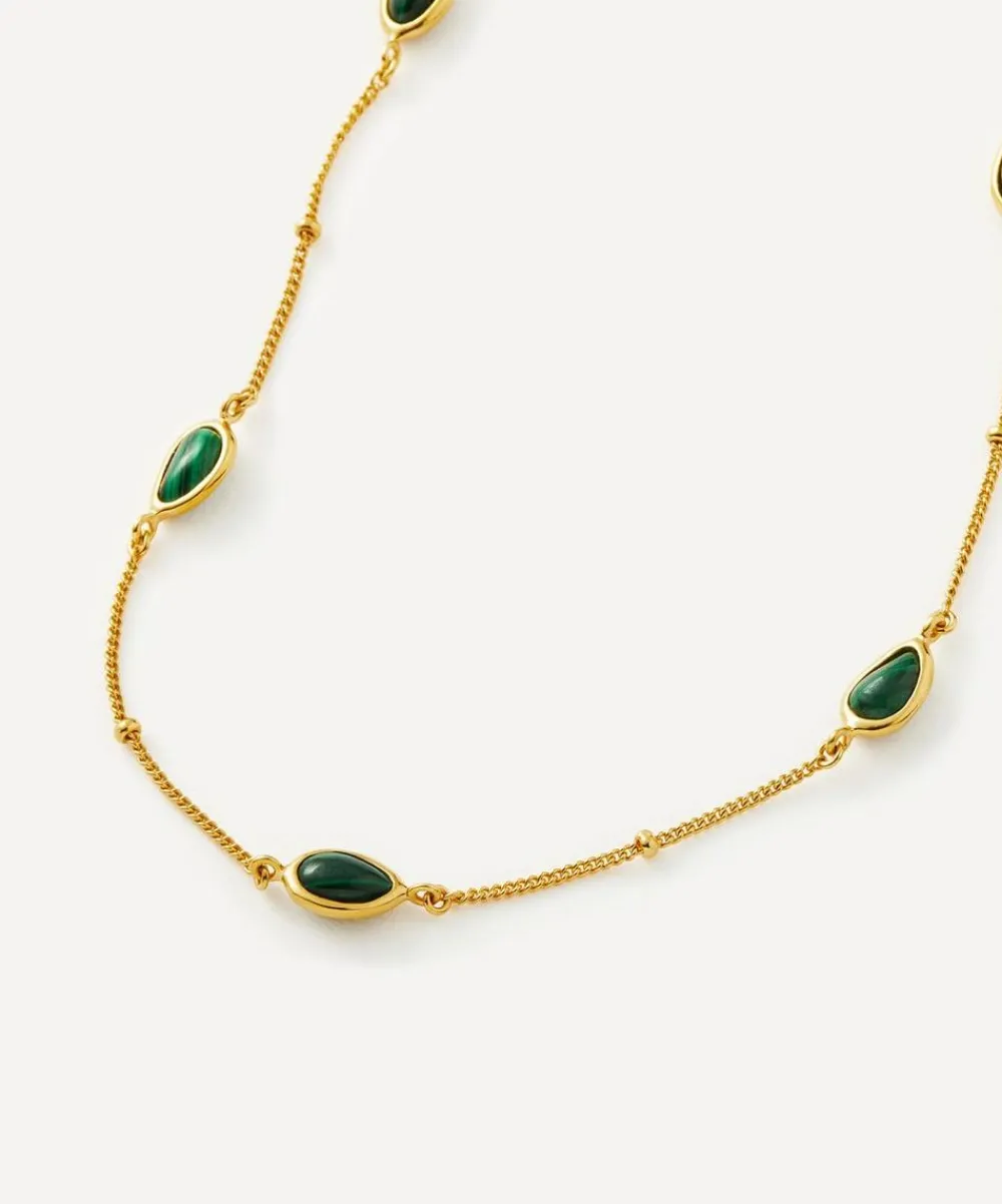 Missoma Necklaces^18ct Gold-Plated Vermeil Silver Magma Gemstone Charm Choker Necklace