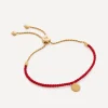 Monica Vinader Bracelets^18ct Gold-Plated Vermeil Silver Linear Disc Friendship Chain Bracelet