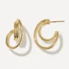 Otiumberg Earrings^14ct Gold-Plated Vermeil Silver Sonder Hoop Earrings