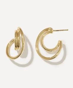 Otiumberg Earrings^14ct Gold-Plated Vermeil Silver Sonder Hoop Earrings