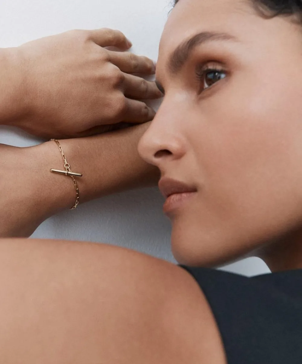 Otiumberg Bracelets^14ct Gold-Plated Vermeil Silver Vestige Toggle Bracelet