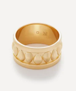 Monica Vinader Rings^18ct Gold-Plated Vermeil Silver Juno Band Ring