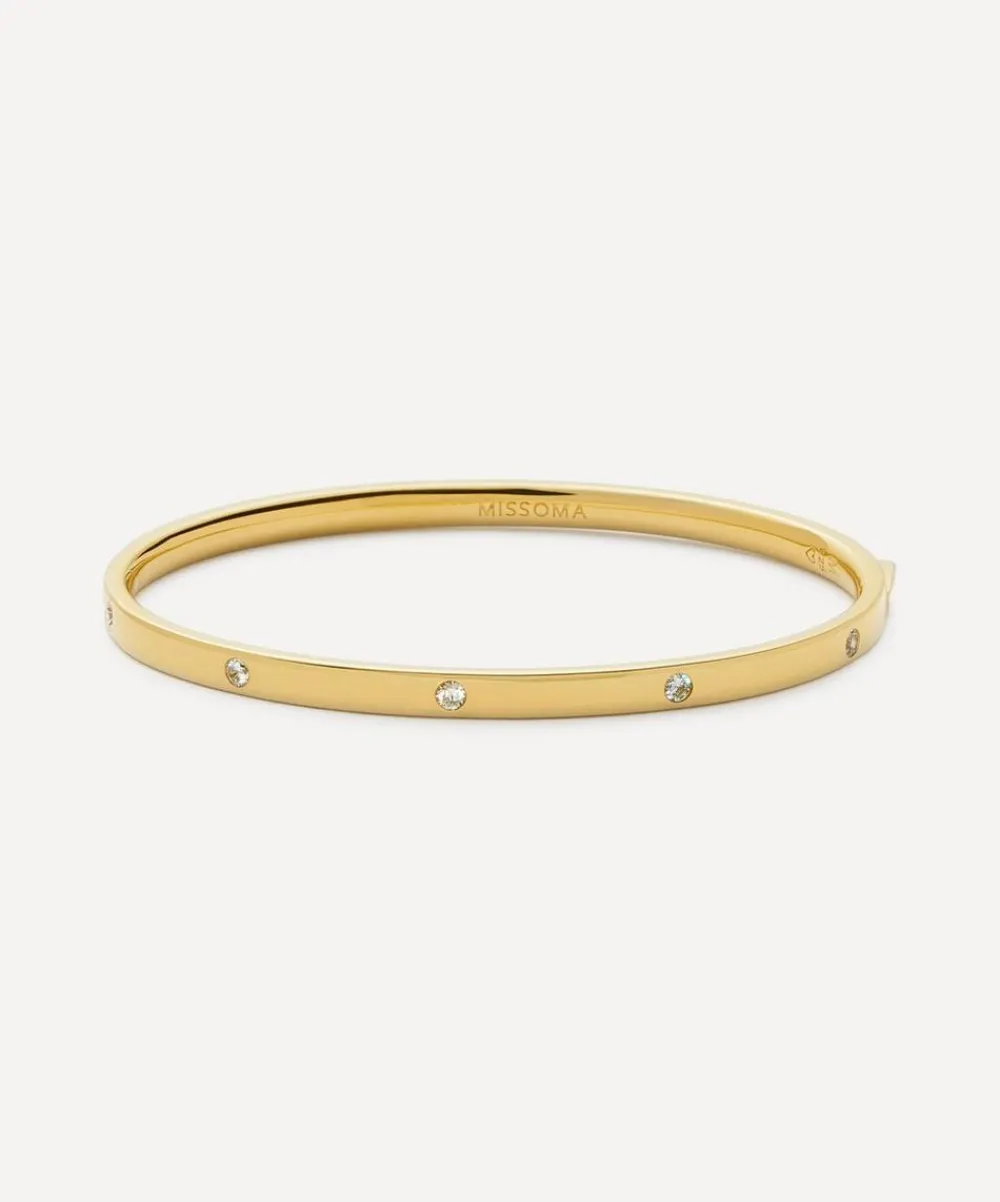 Missoma Bracelets^18ct Gold-Plated Vermeil Silver Interstellar Hinged Bangle Bracelet